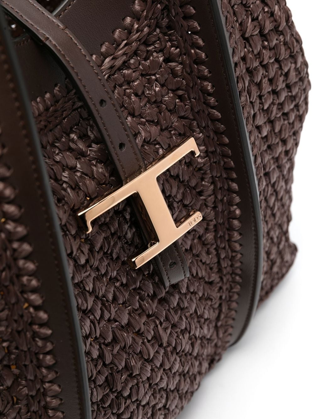 T Timeless woven tote bag - 8