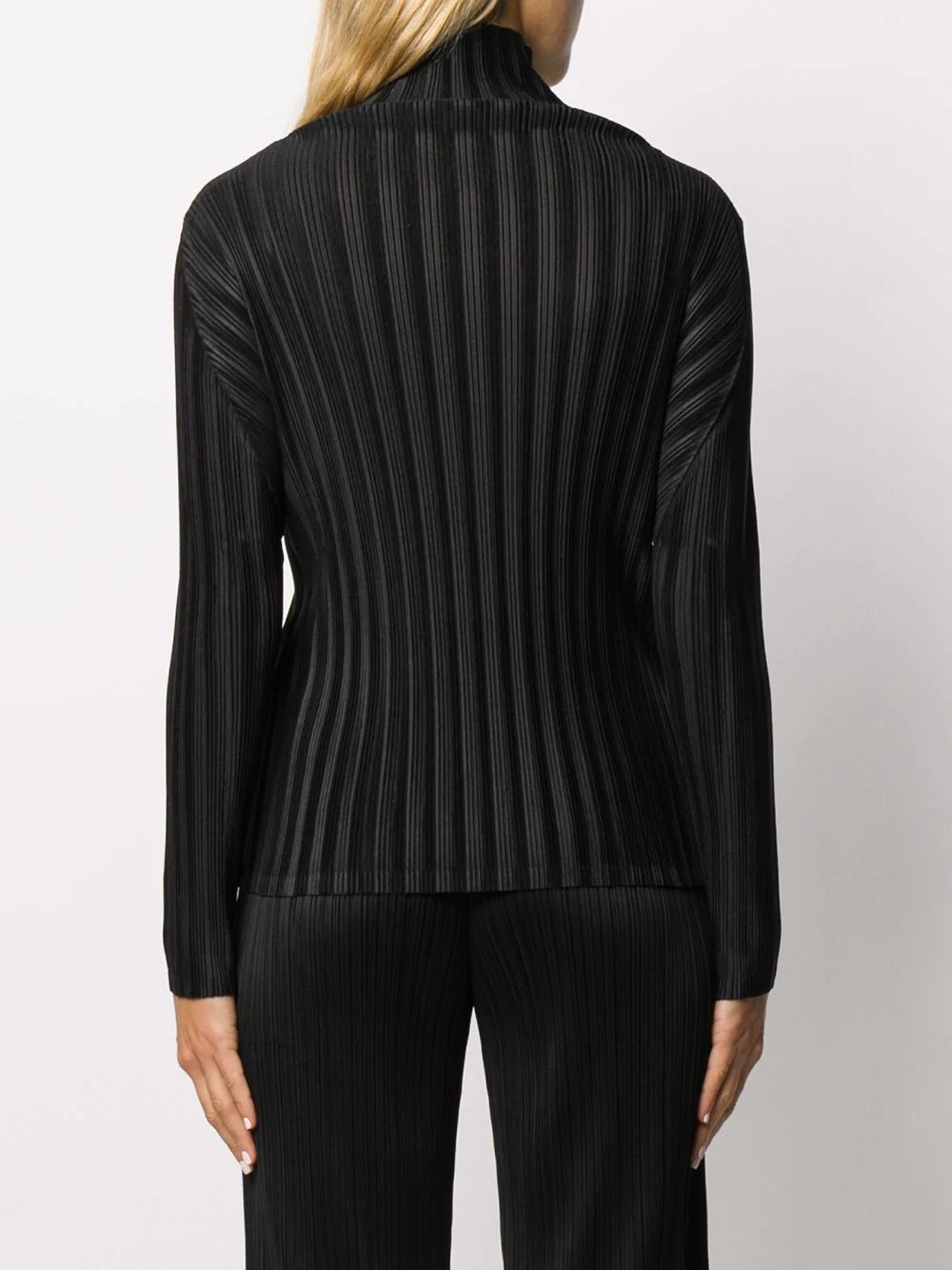 pleated roll-neck top - 4