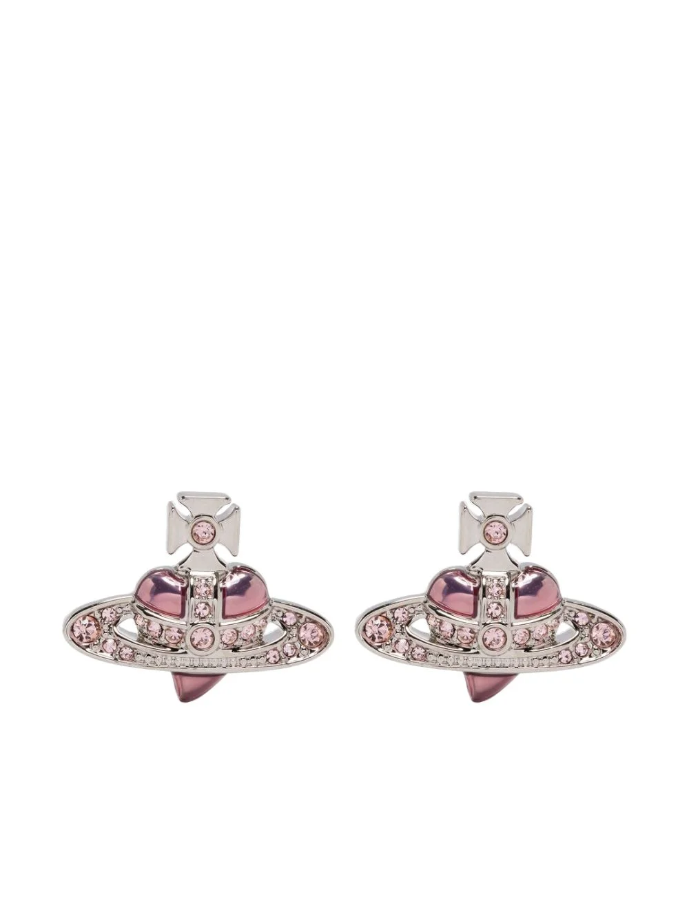 orb crystal-embellished earrings - 1