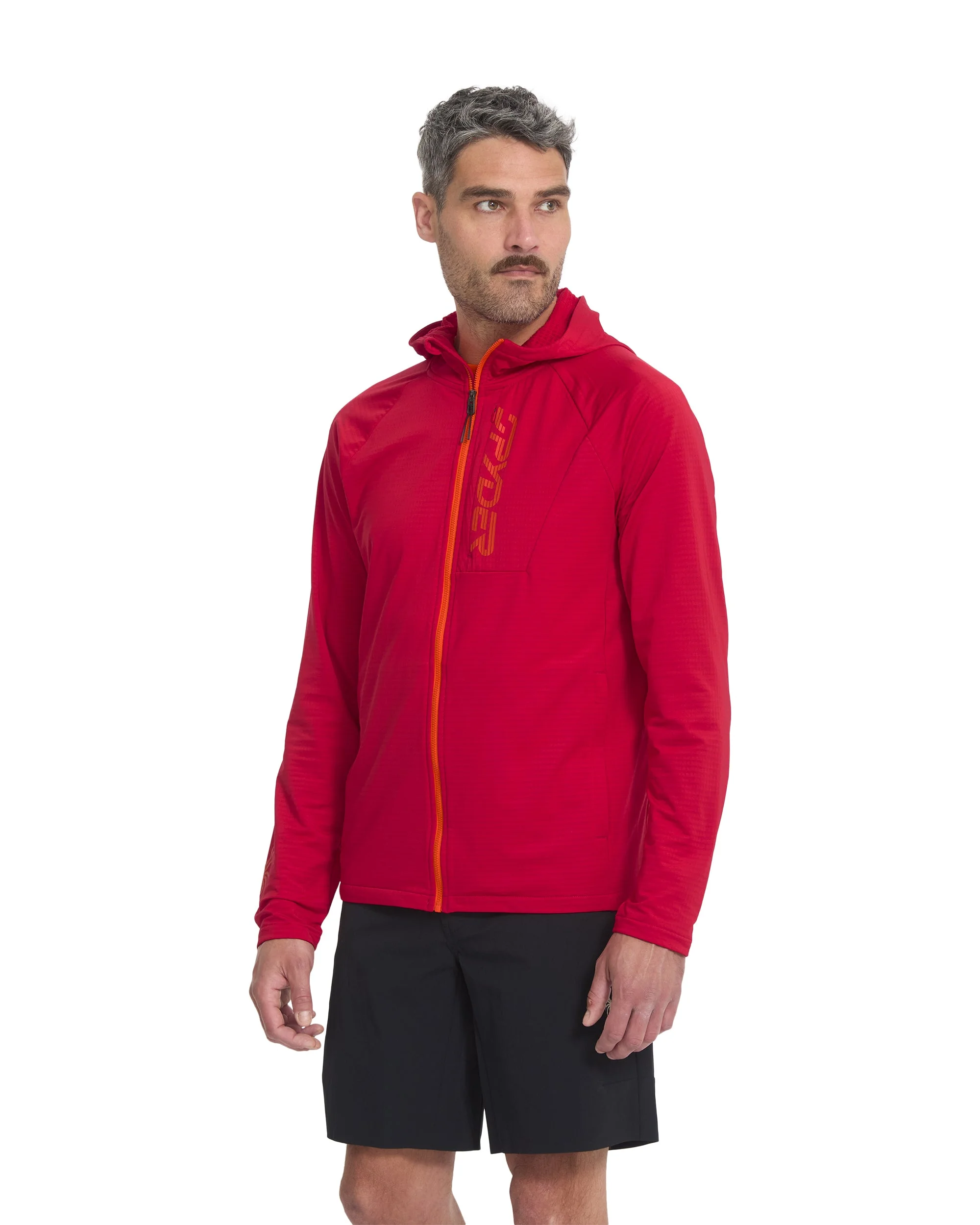 Men's GridWeb™ Fleece Hoodie - Spyder Red - 1