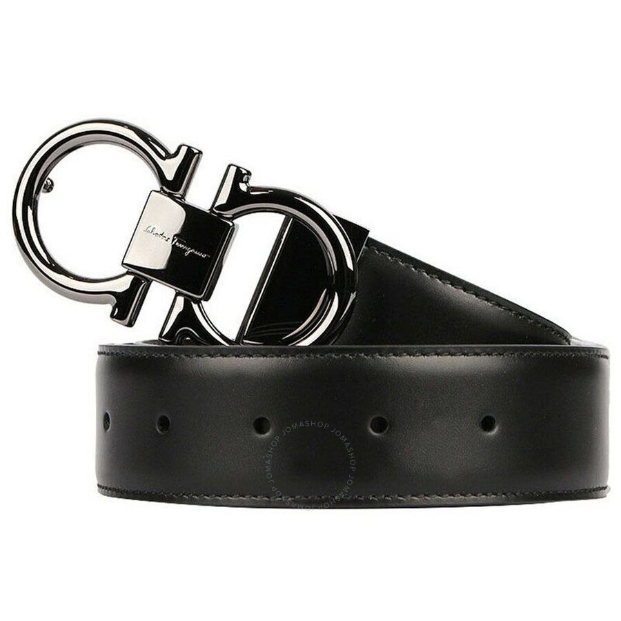 ベルト FERRAGAMO GANCINI LEATHER BELT Ferragamo Men's Textured Leather Belt with Gancini Detail