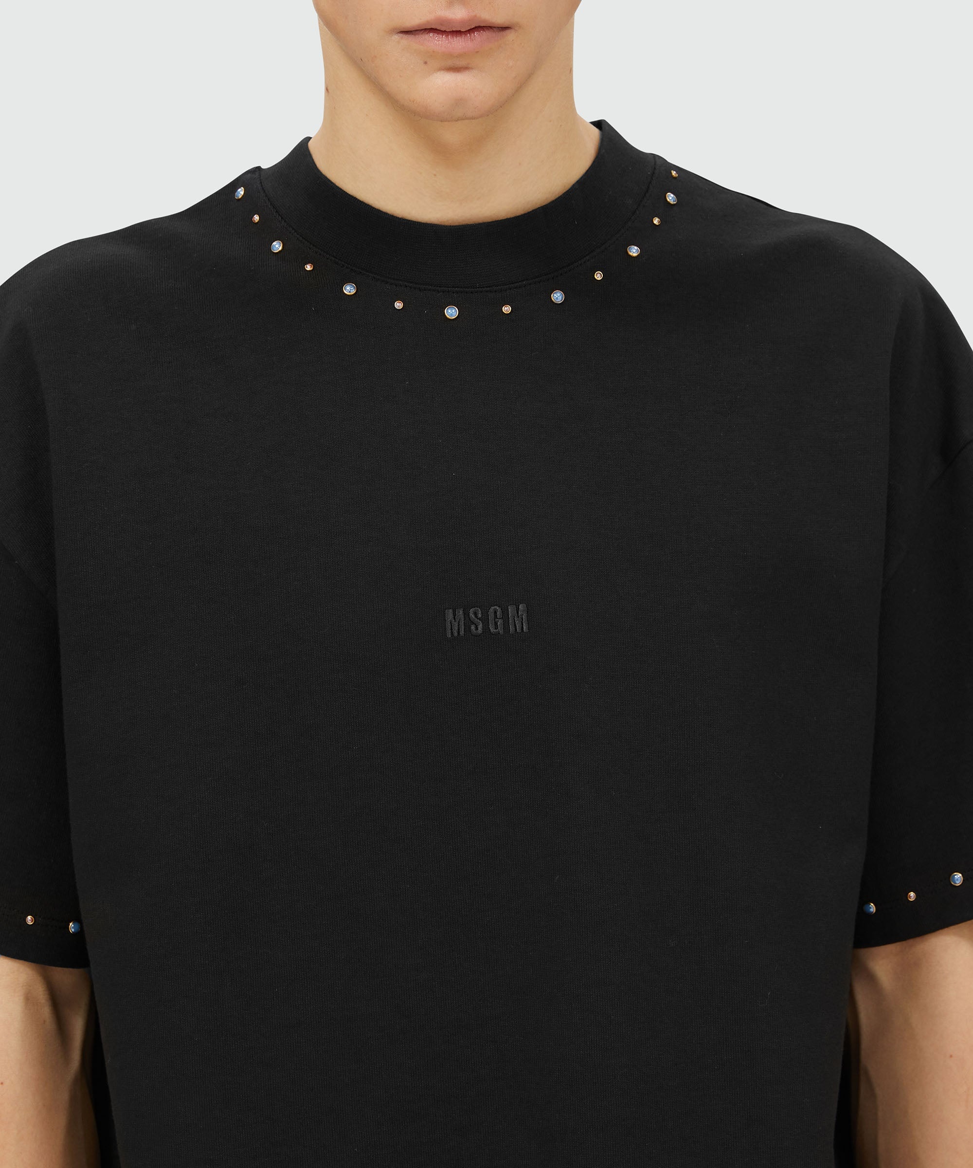 Jersey T-shirt with studs - 5