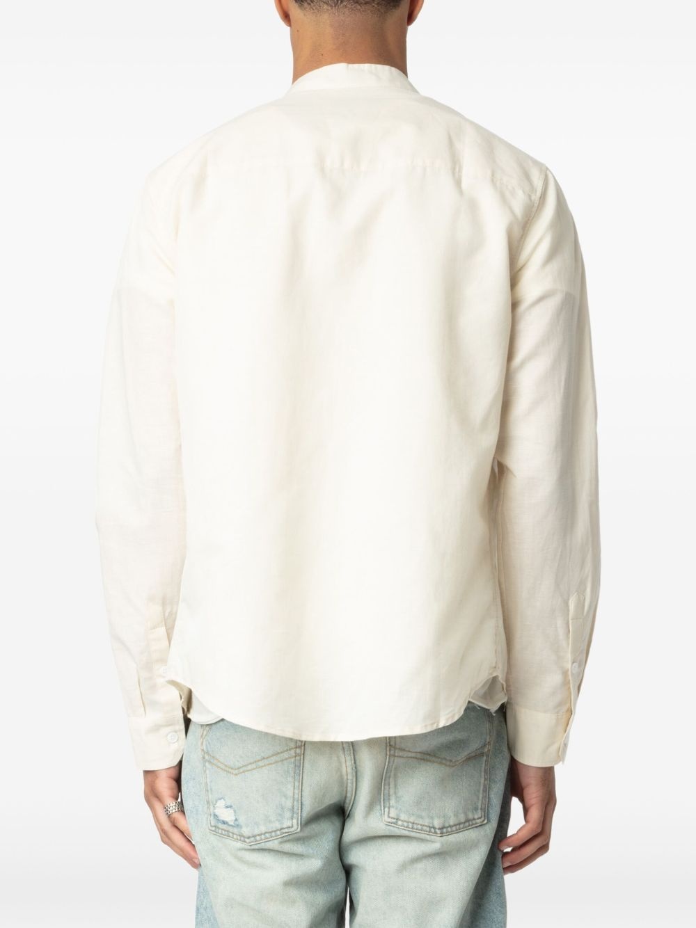 linen-organic cotton shirt - 5