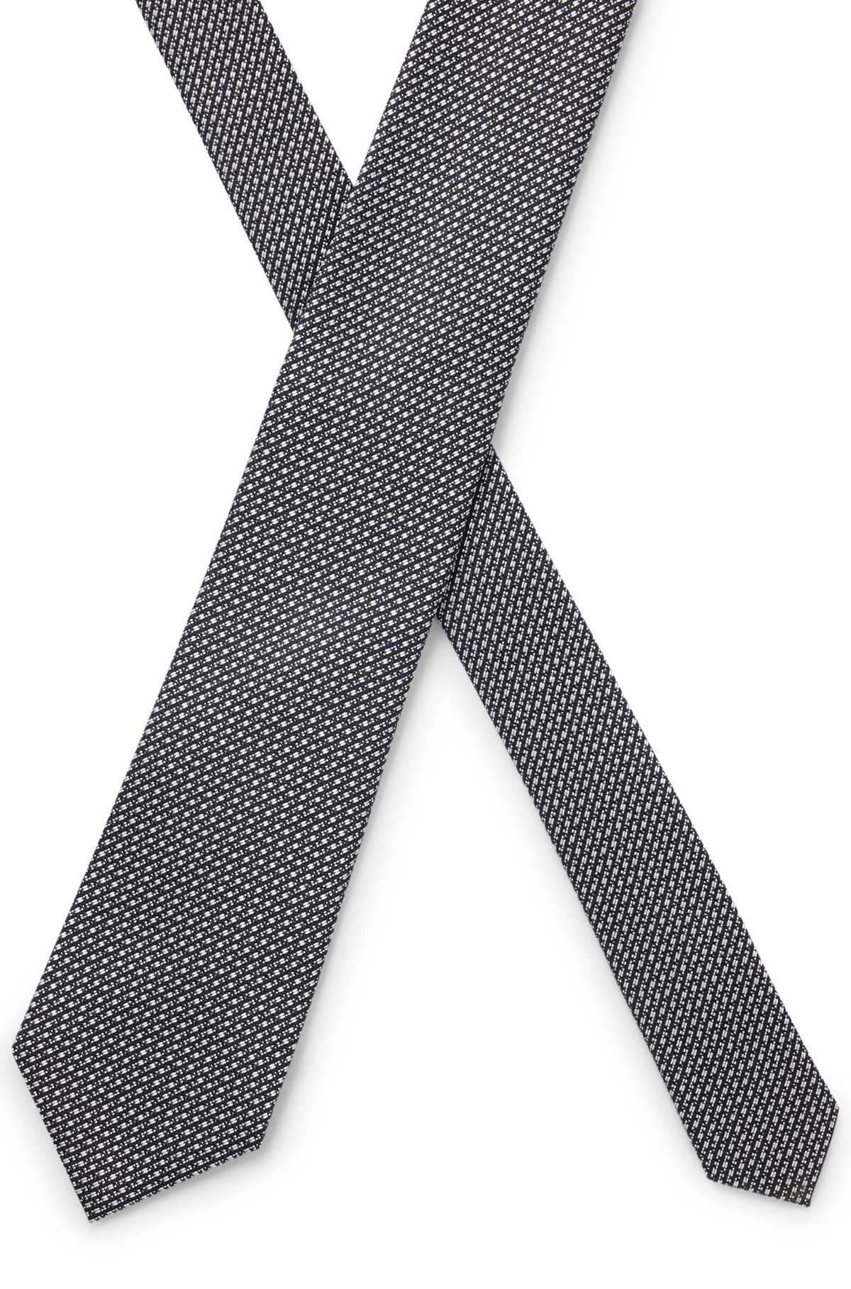 DIAGONAL-STRIPE TIE IN ITALIAN SILK JACQUARD - 4