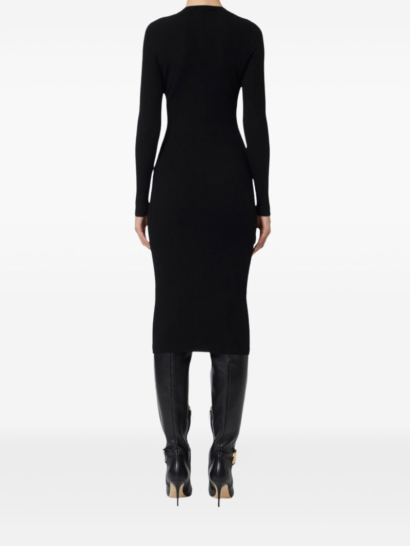 ribbed button-fastening midi dress 3