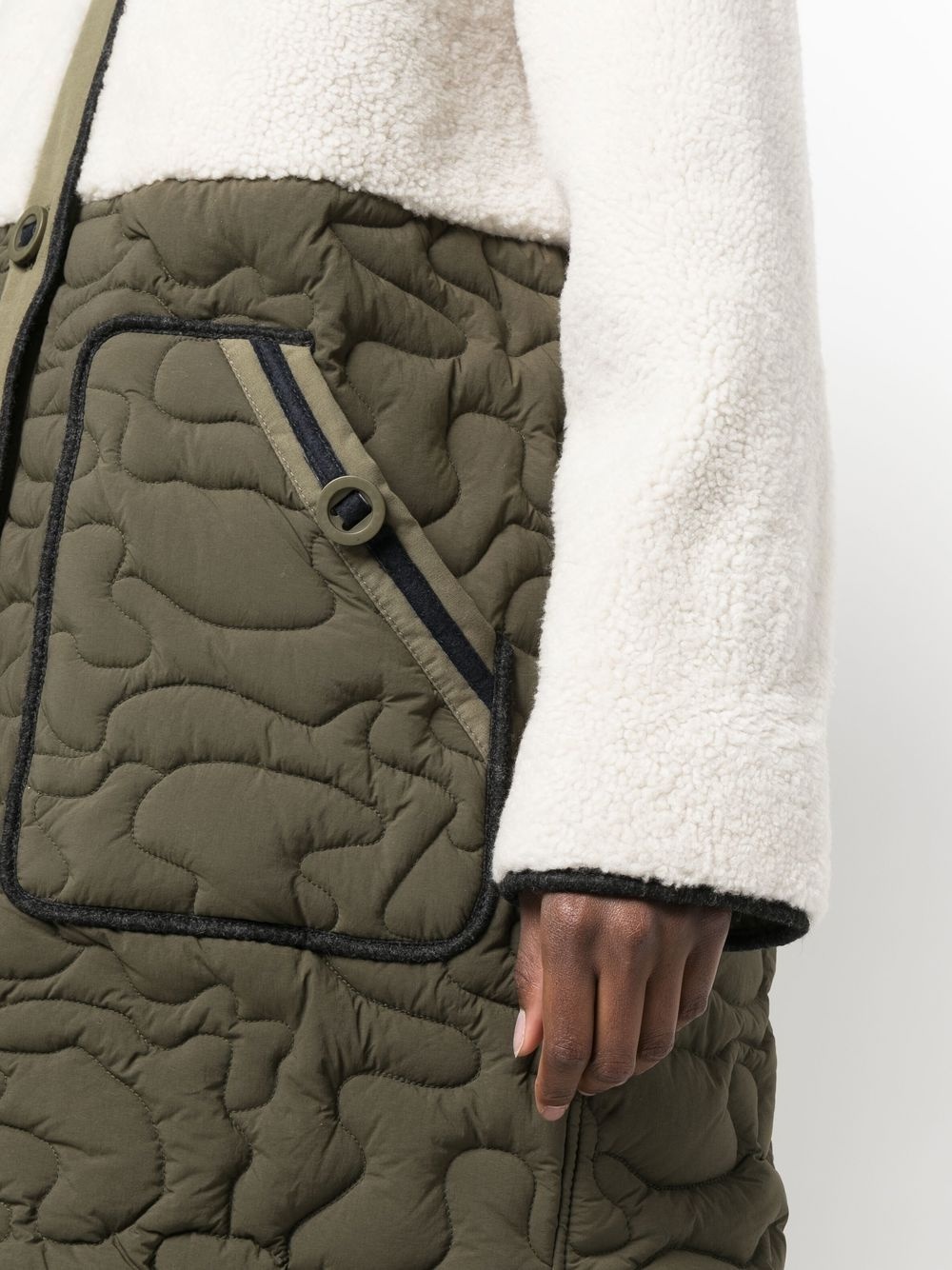 button-fastening coat - 5