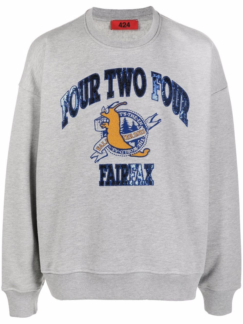 rhinestone embellished sweatshirt 1