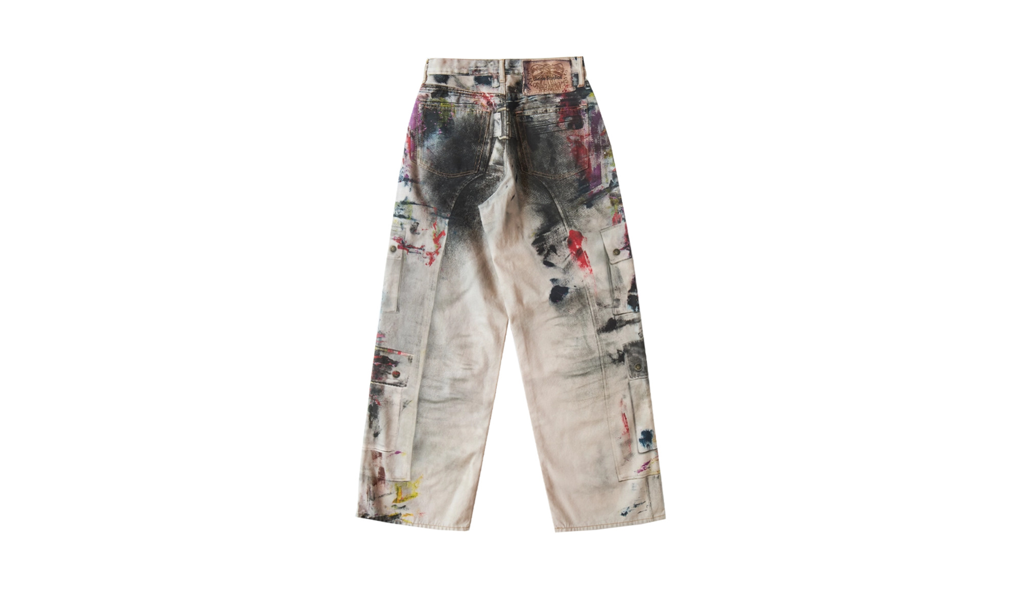 Painter Trompe L'oeil Jeans "White/Multi" - 2