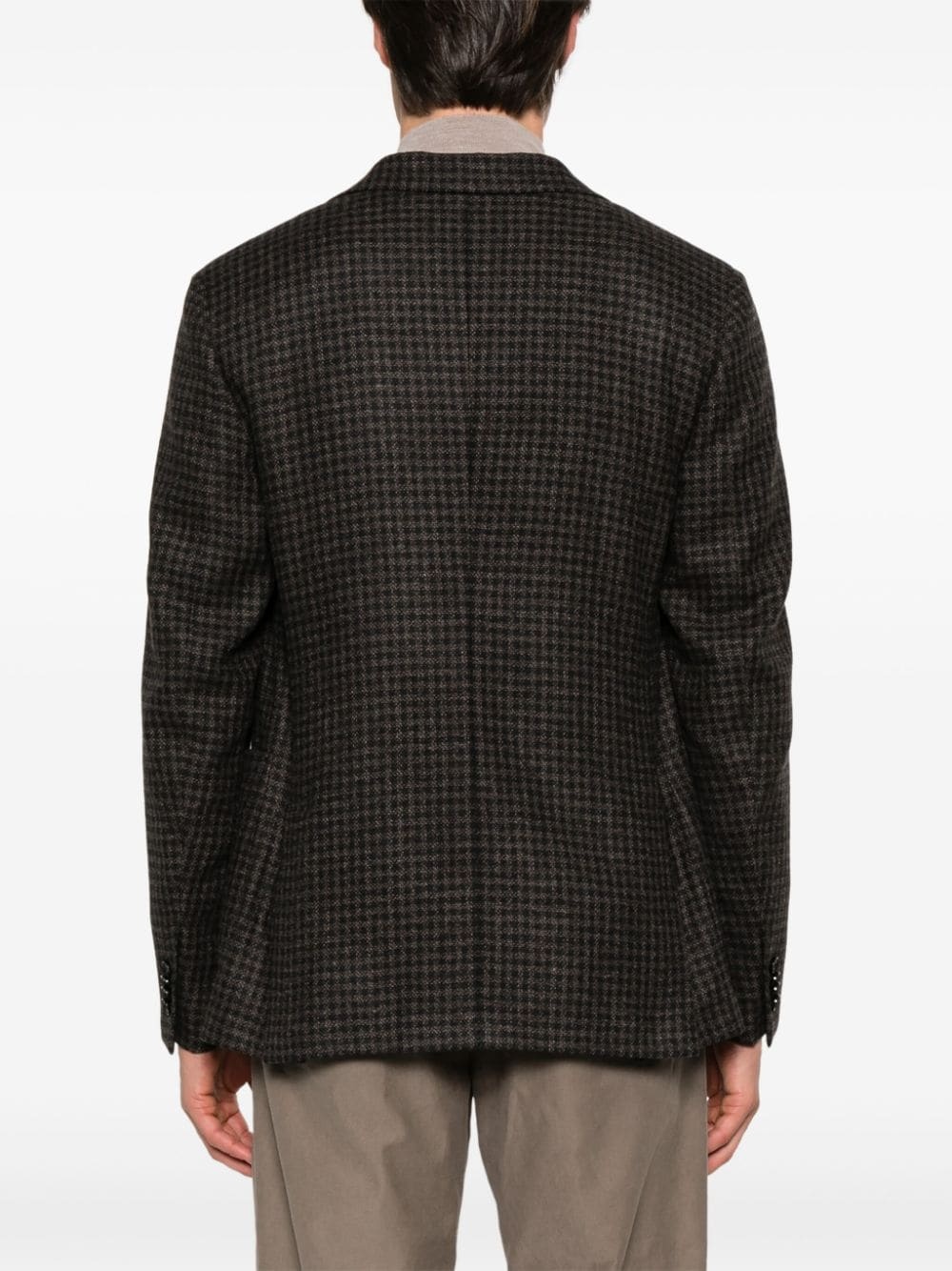 checked blazer - 4