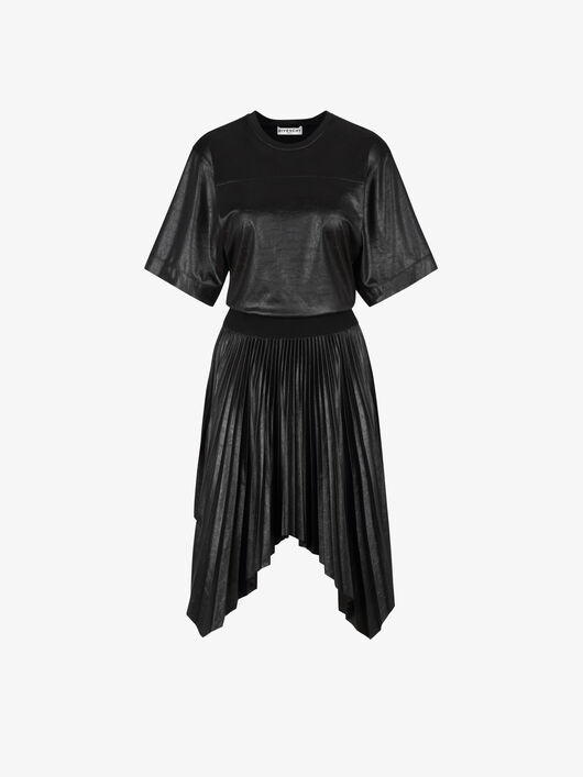 GIVENCHY PLEATED VARNISHED DRESS - 1