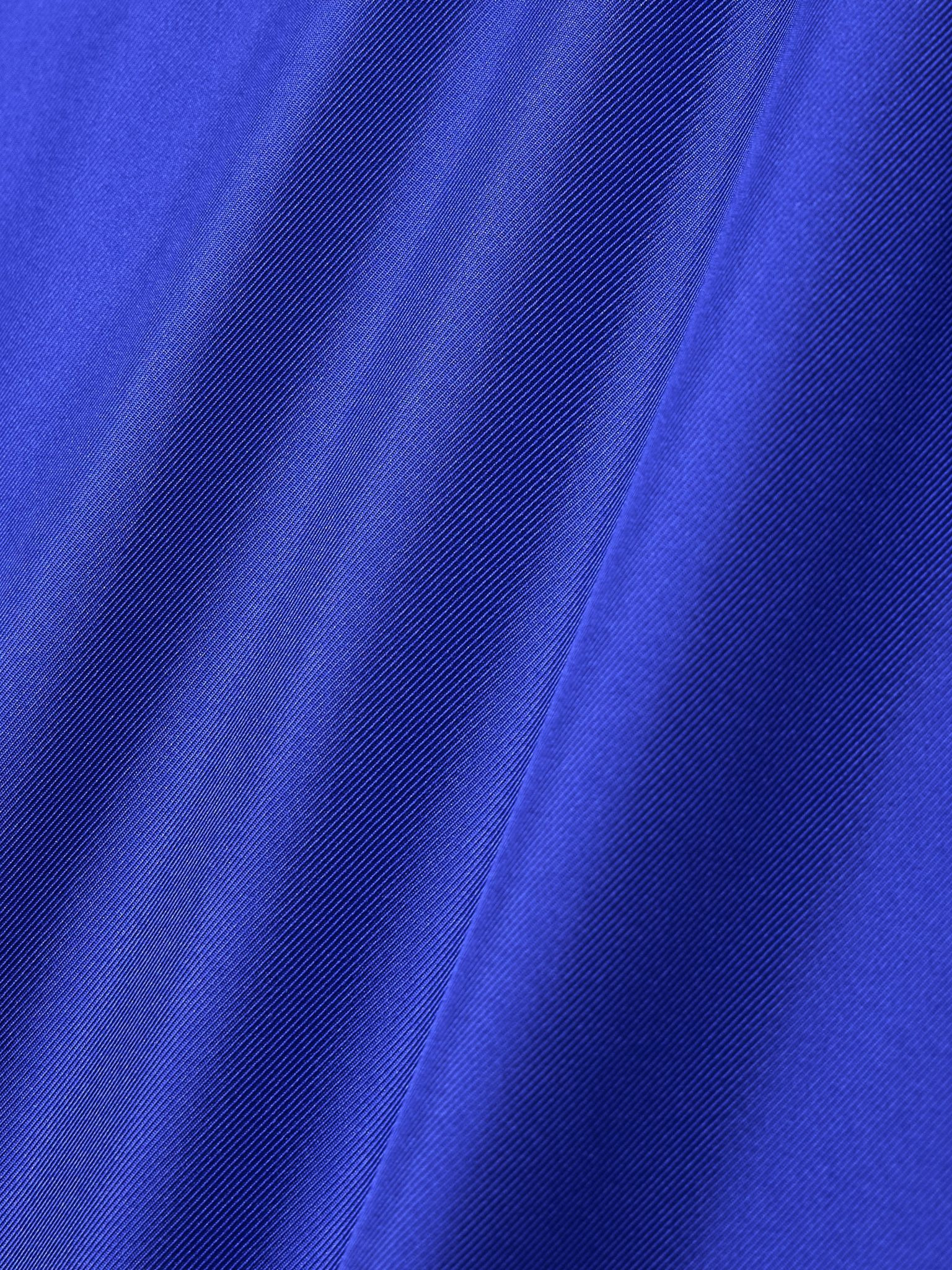 Nada silk-twill midi dress Blue - 4