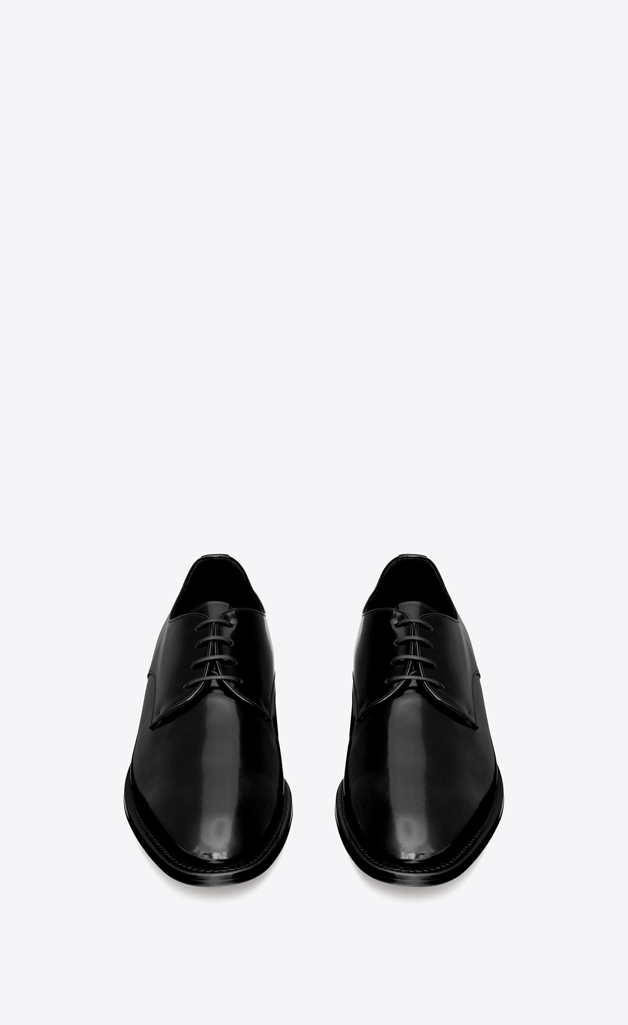 adrien derbies in glazed leather - 2