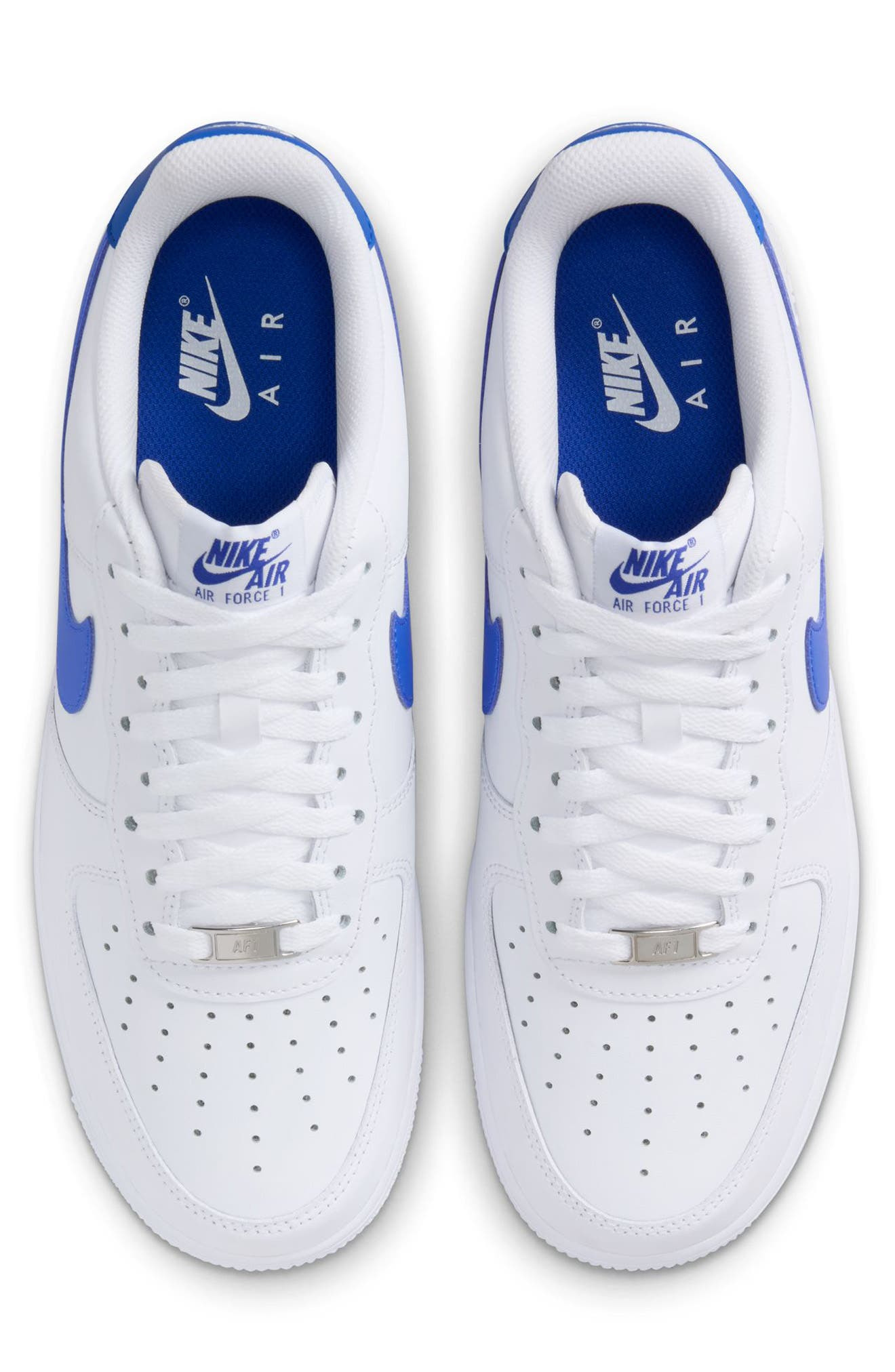 Nike Air Force 1 '07 Sneaker in White/Hyper Royal/White at Nordstrom - 3
