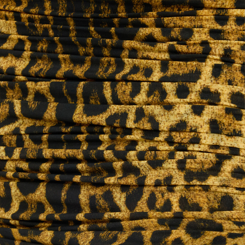 Long Dress With Jaguar Skin Print 5