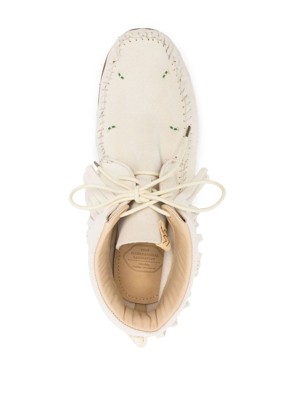 fringed leather loafers - 4