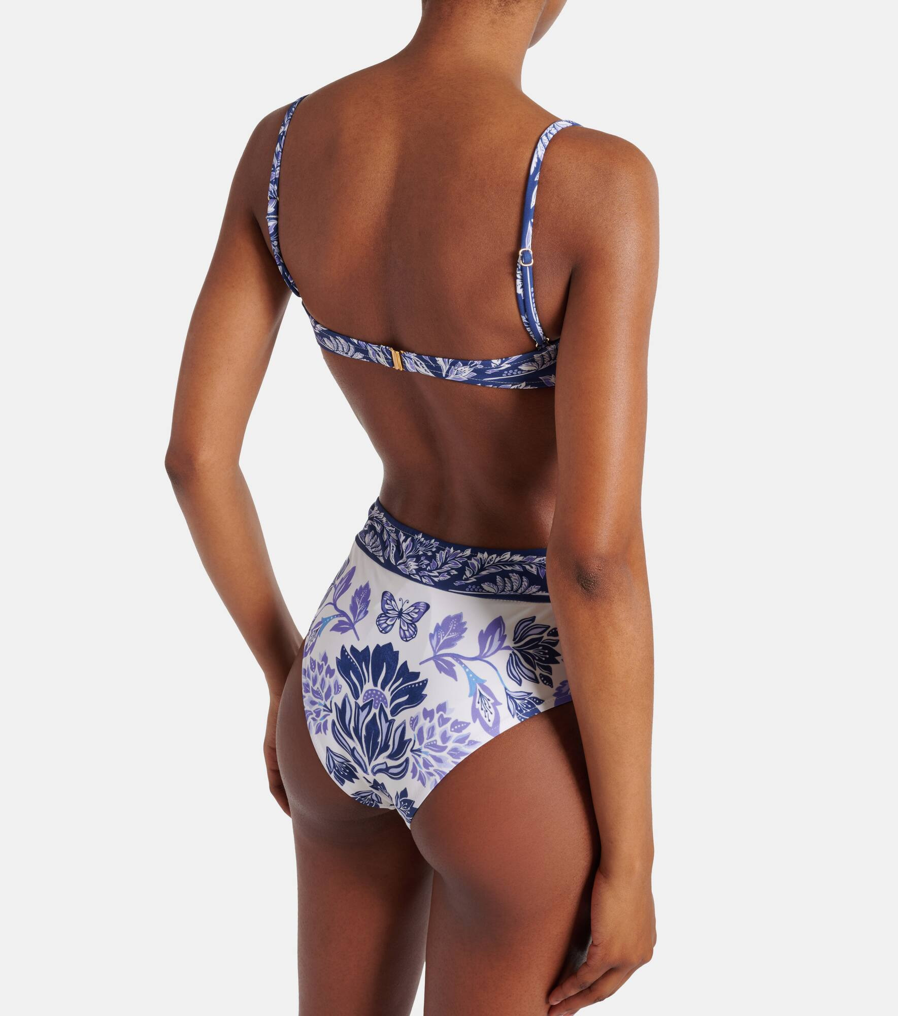 Floral high-rise bikini bottoms - 3