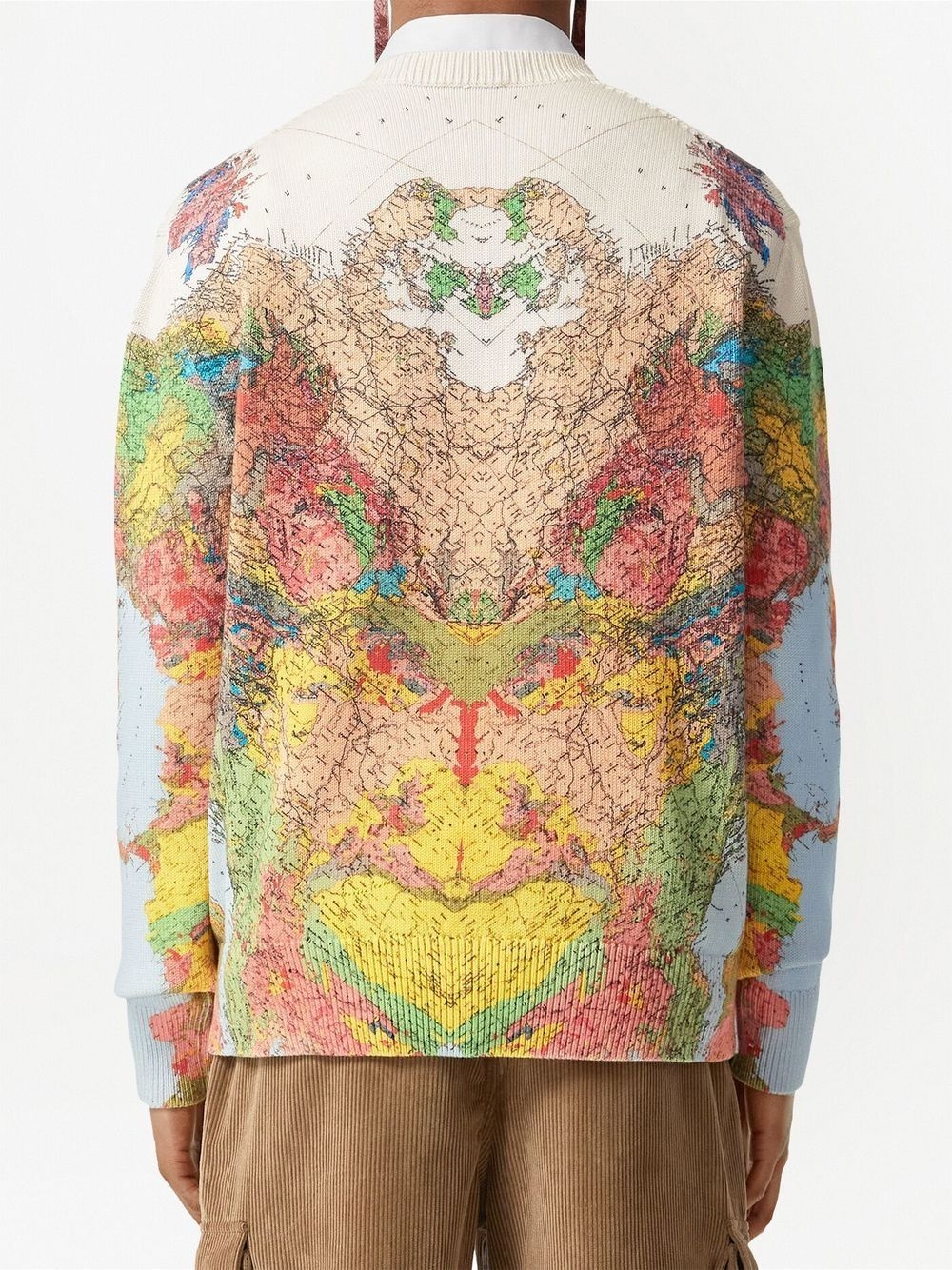 map-print long-sleeve jumper - 4