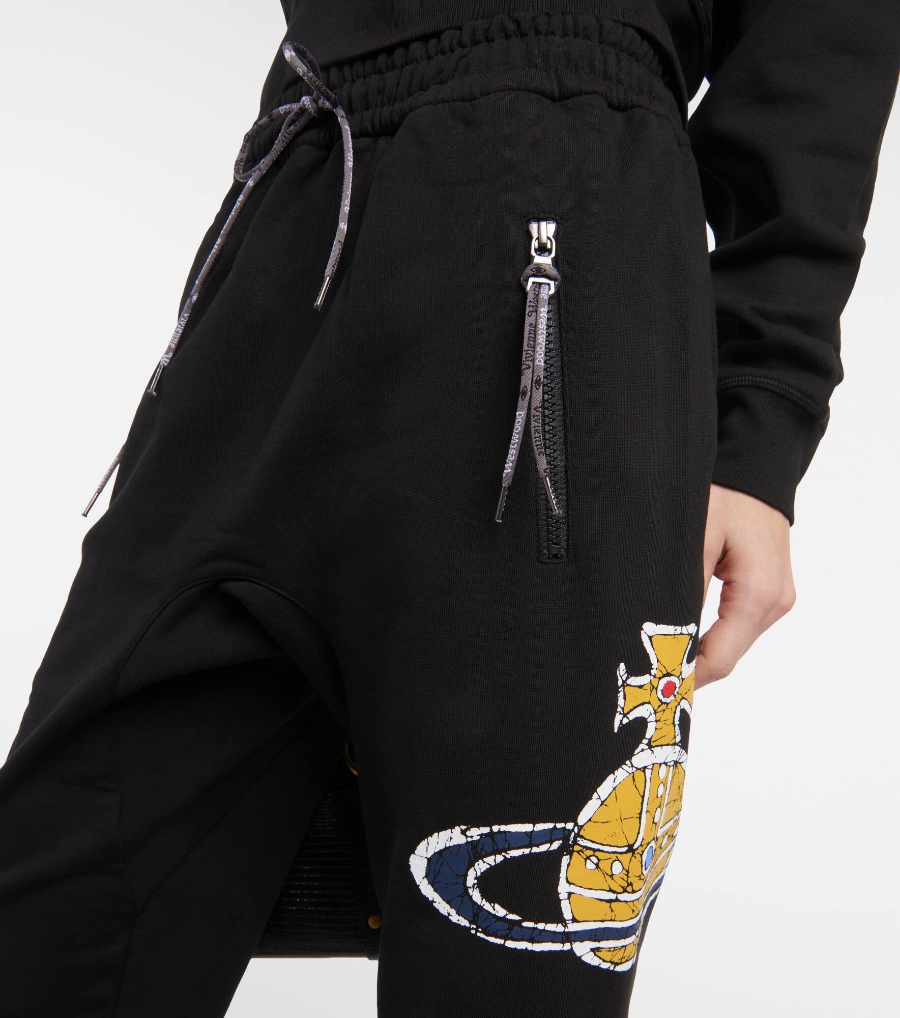 Orb printed cotton jersey sweatpants - 5