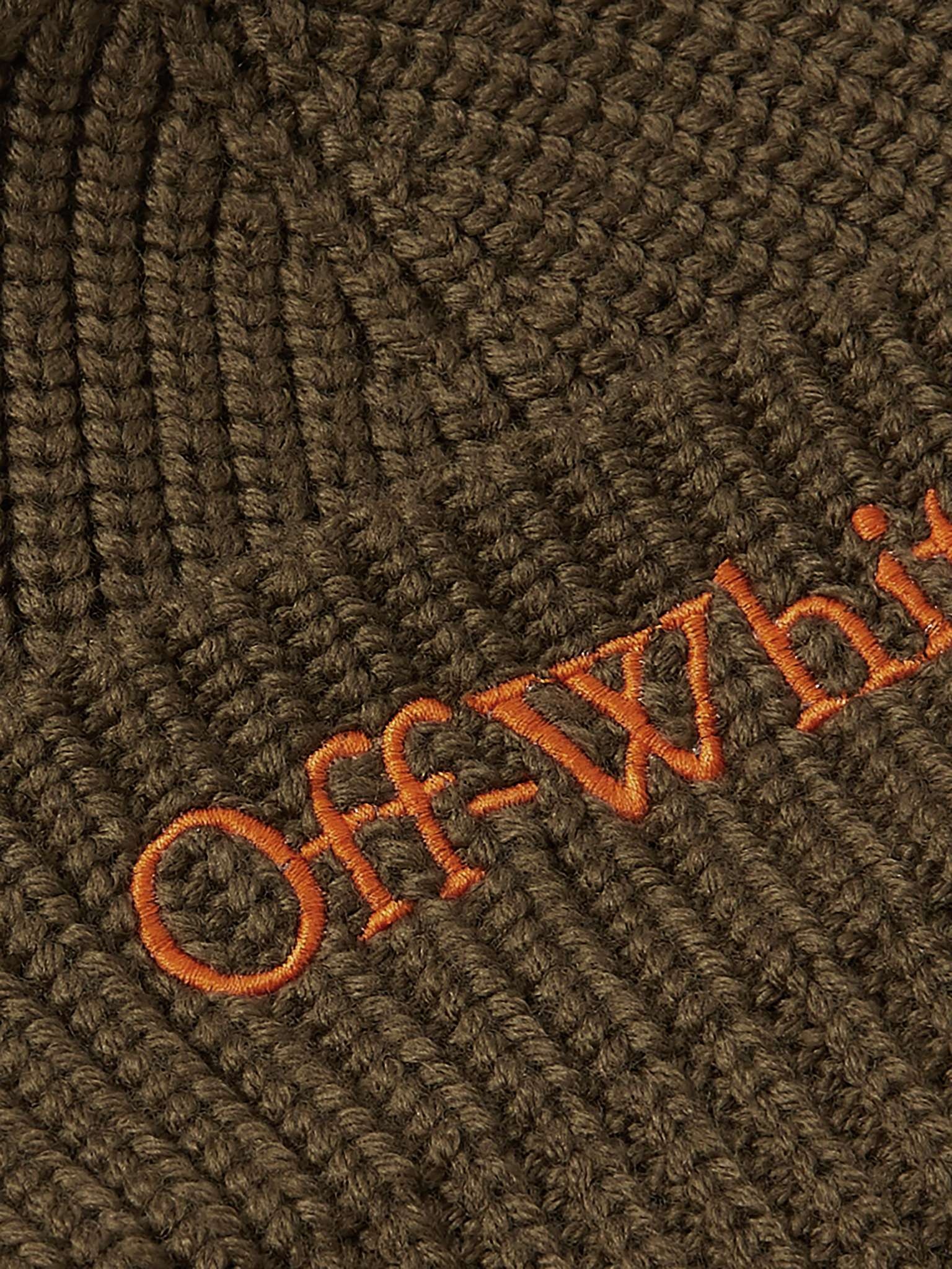 Bookish Logo-Embroiderd Ribbed Virgin Wool Beanie - 3
