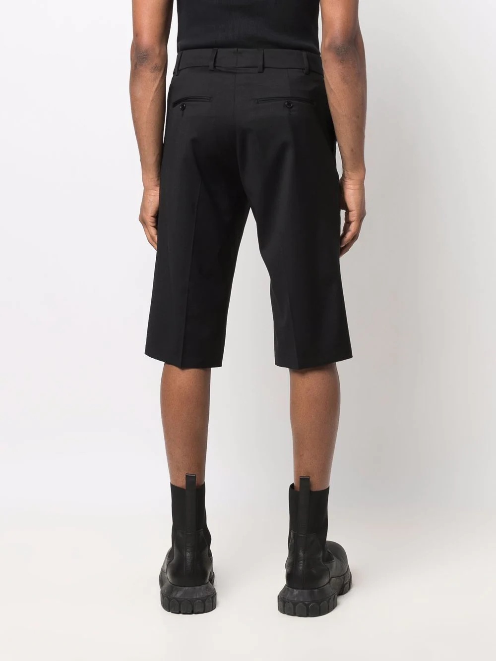 logo-tag tailored shorts - 5