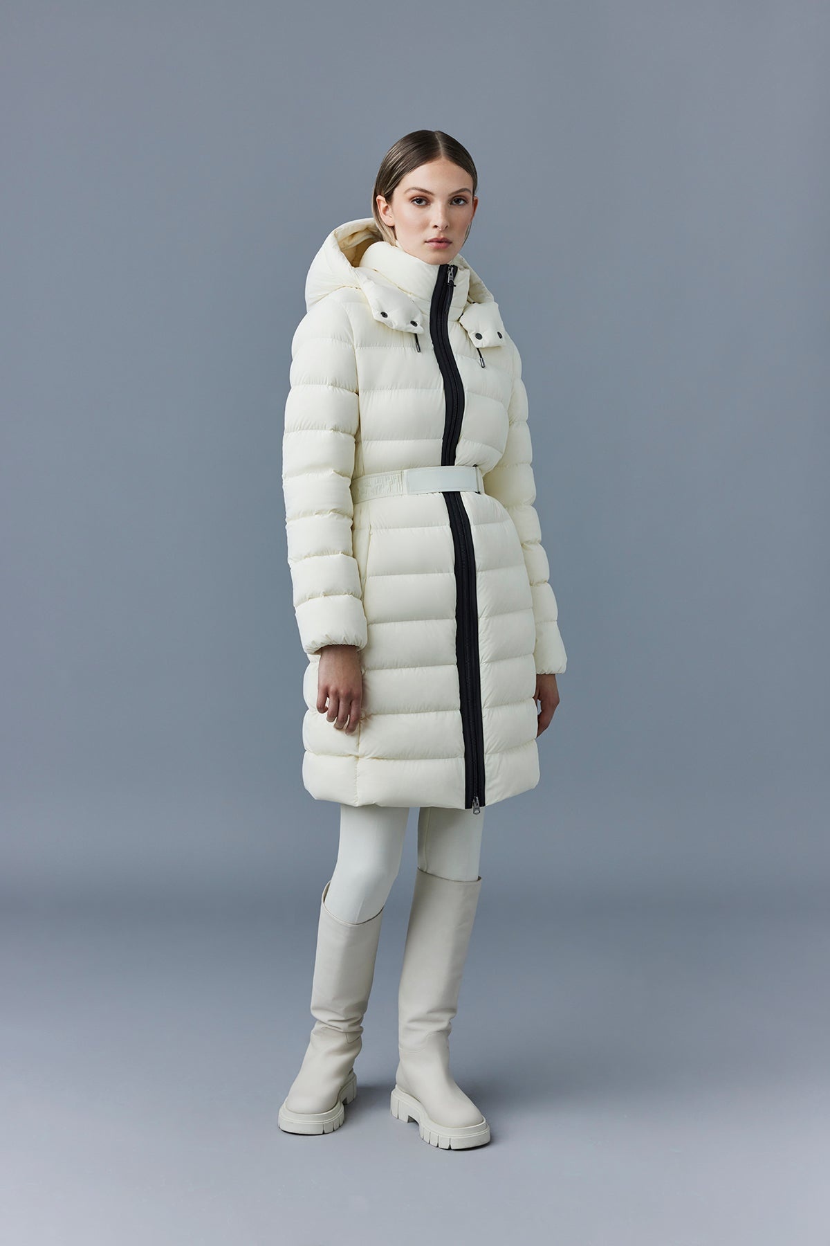 MACKAGE ASHLEY stretch light down with removable hood