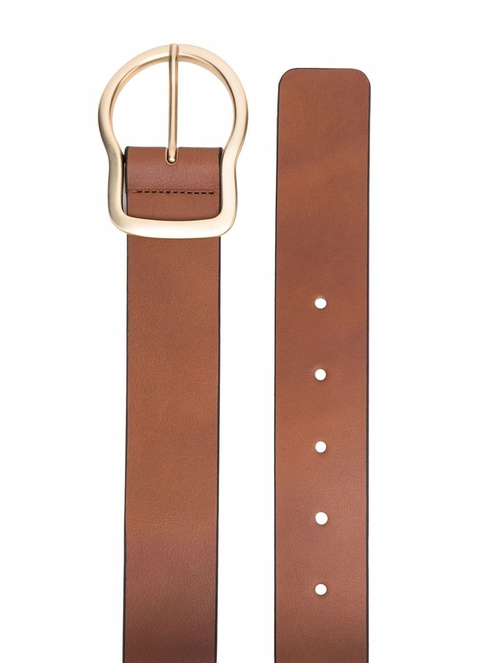 leather buckle belt - 2