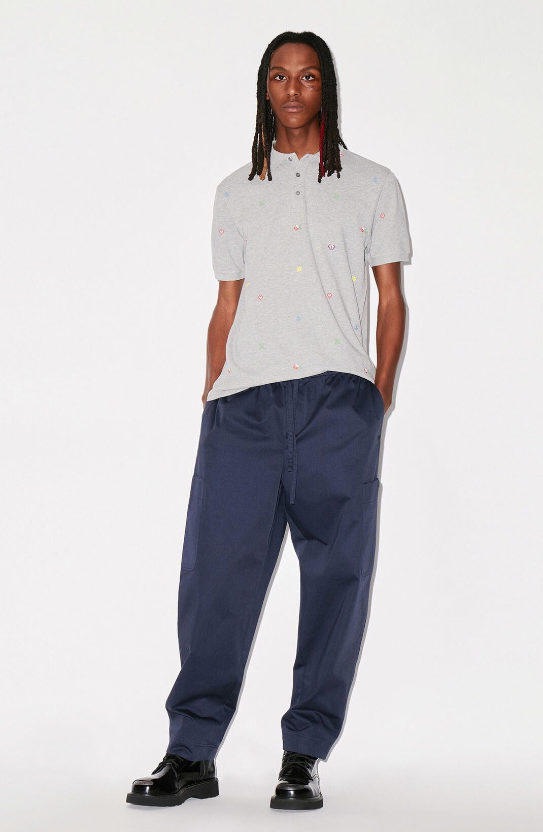 'KENZO Pixels' slim-fit polo shirt - 3