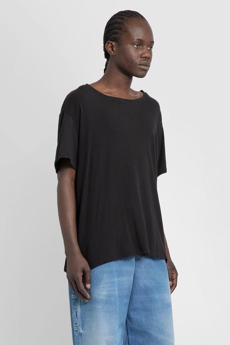 Greg lauren men's black cotton jersey t - 2