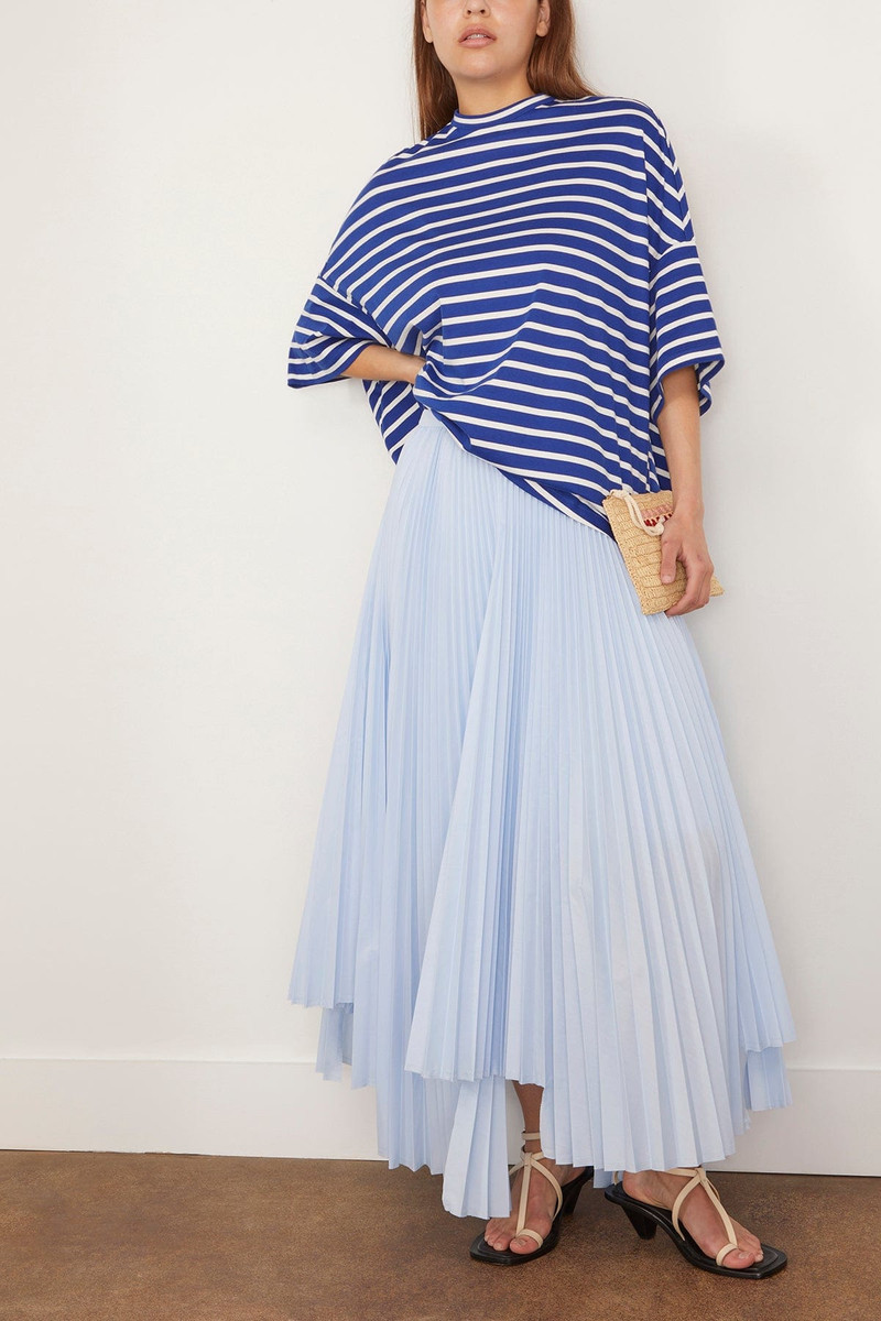 Plan C Pleated Skirt in Sky Blue outlook