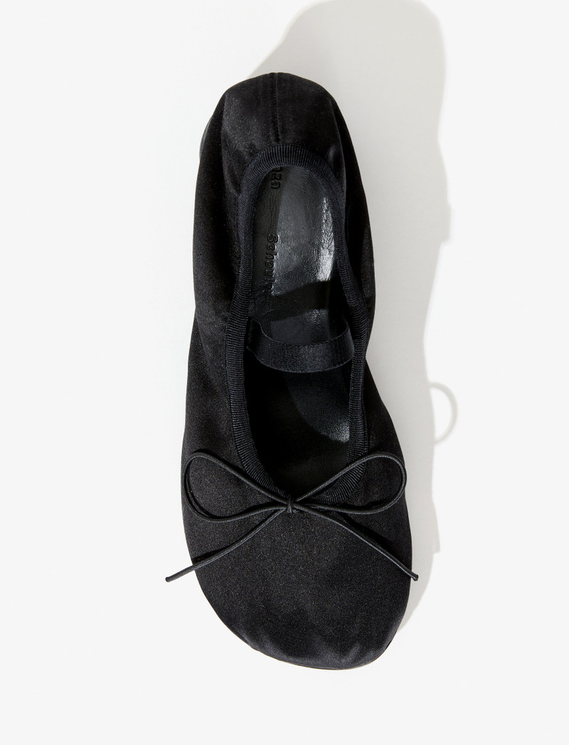 Glove Mary Jane Ballet Pumps in Satin 4