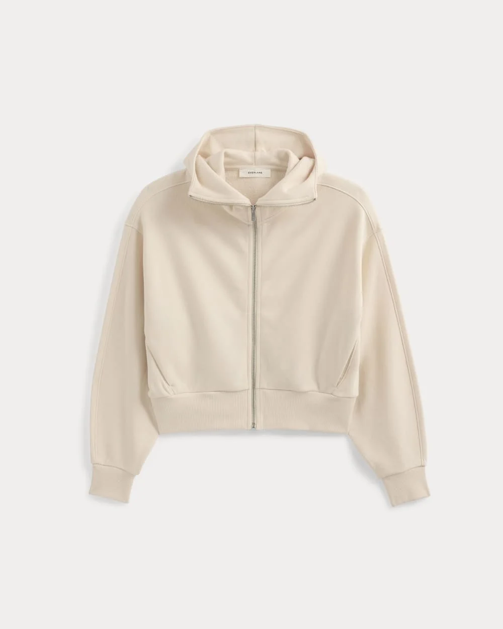 LIGHTWEIGHT TERRY CROPPED FULL-ZIP - 1