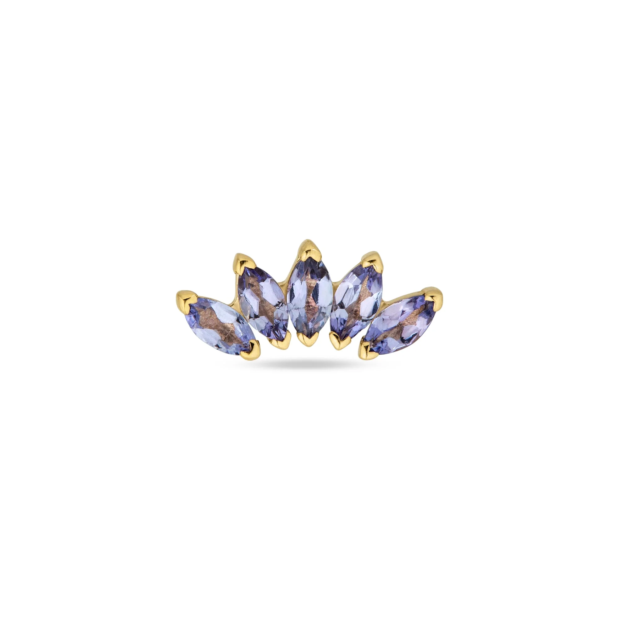 Tanzanite Tiara Flat Back - 1