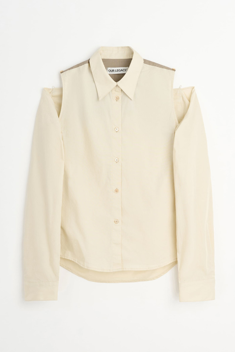 Slip Shirt Eggshell Plainview Cotton - 1