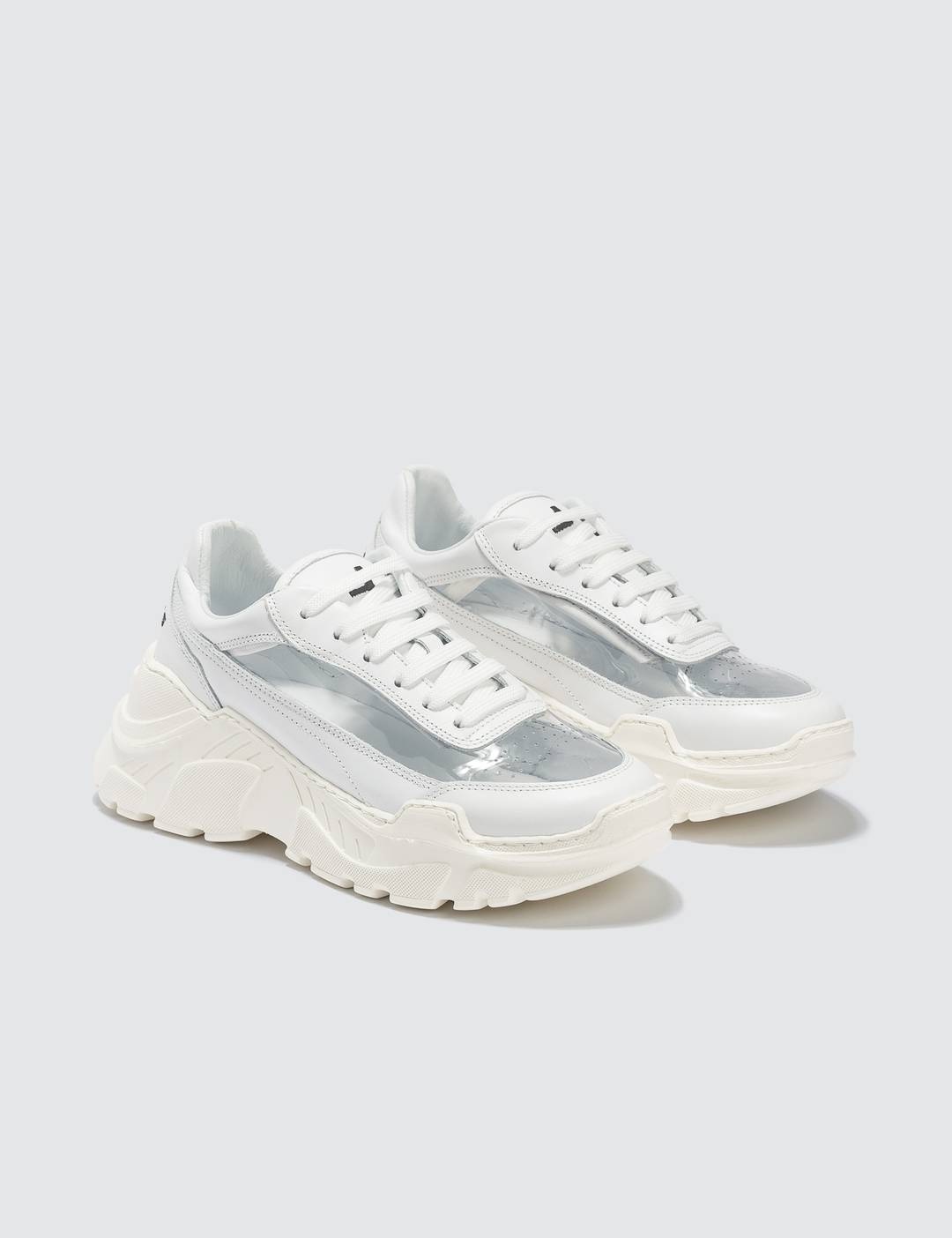 Zenith White PVC Sneakers - 4