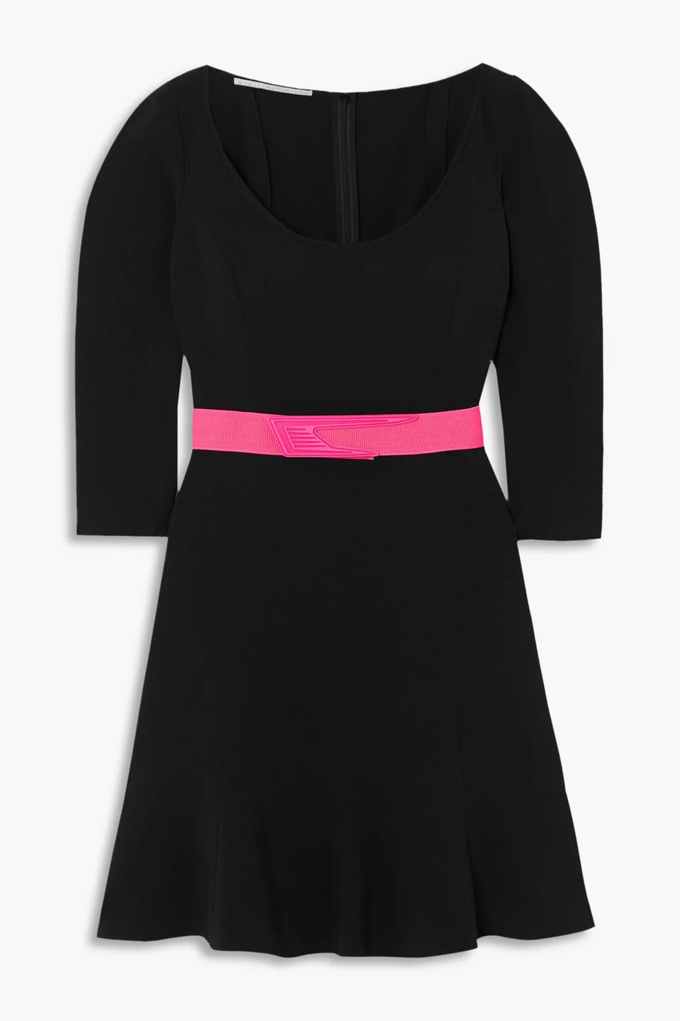 Belted crepe mini dress - 1