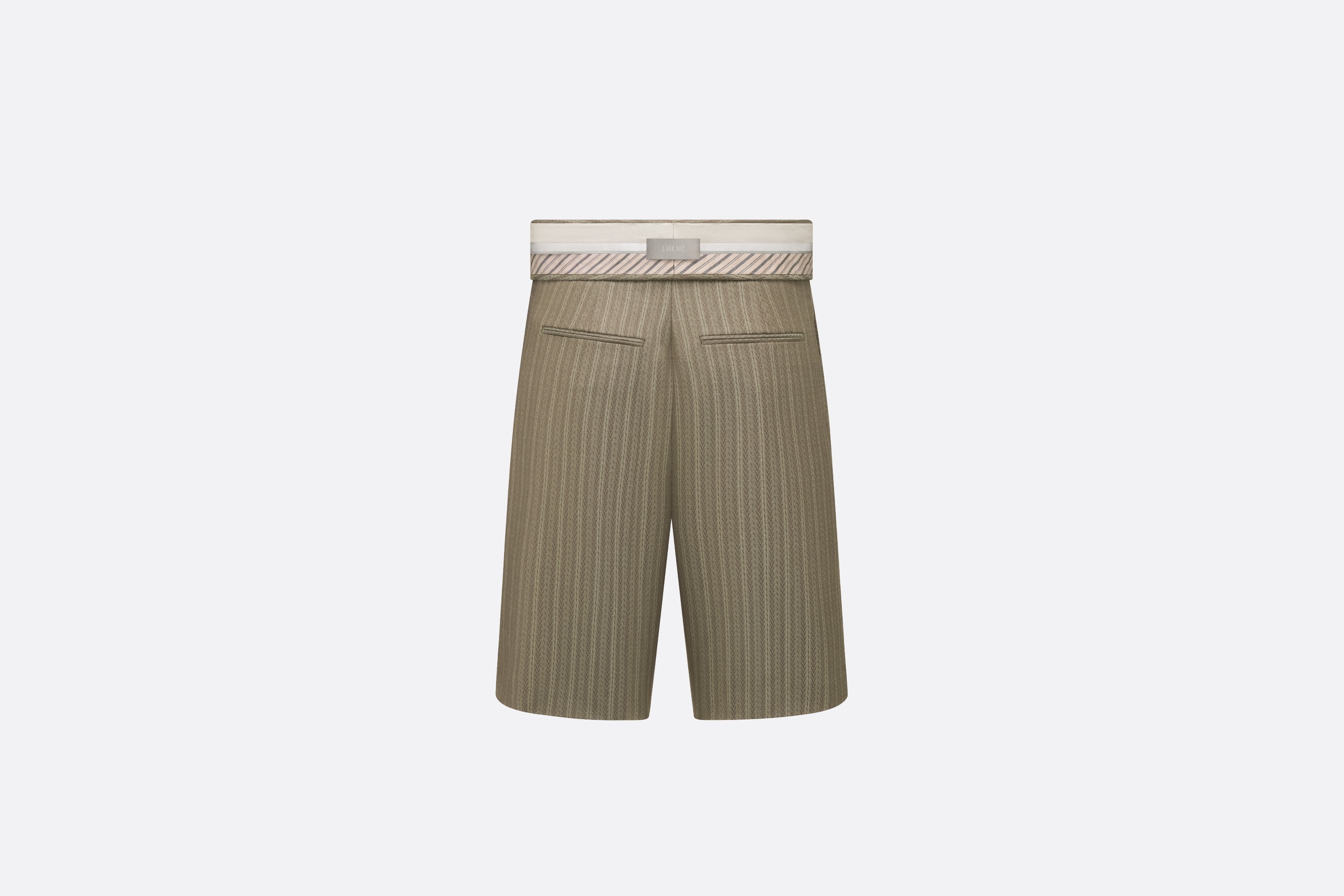 Bermuda Shorts with Turned-Down Waistband - 2