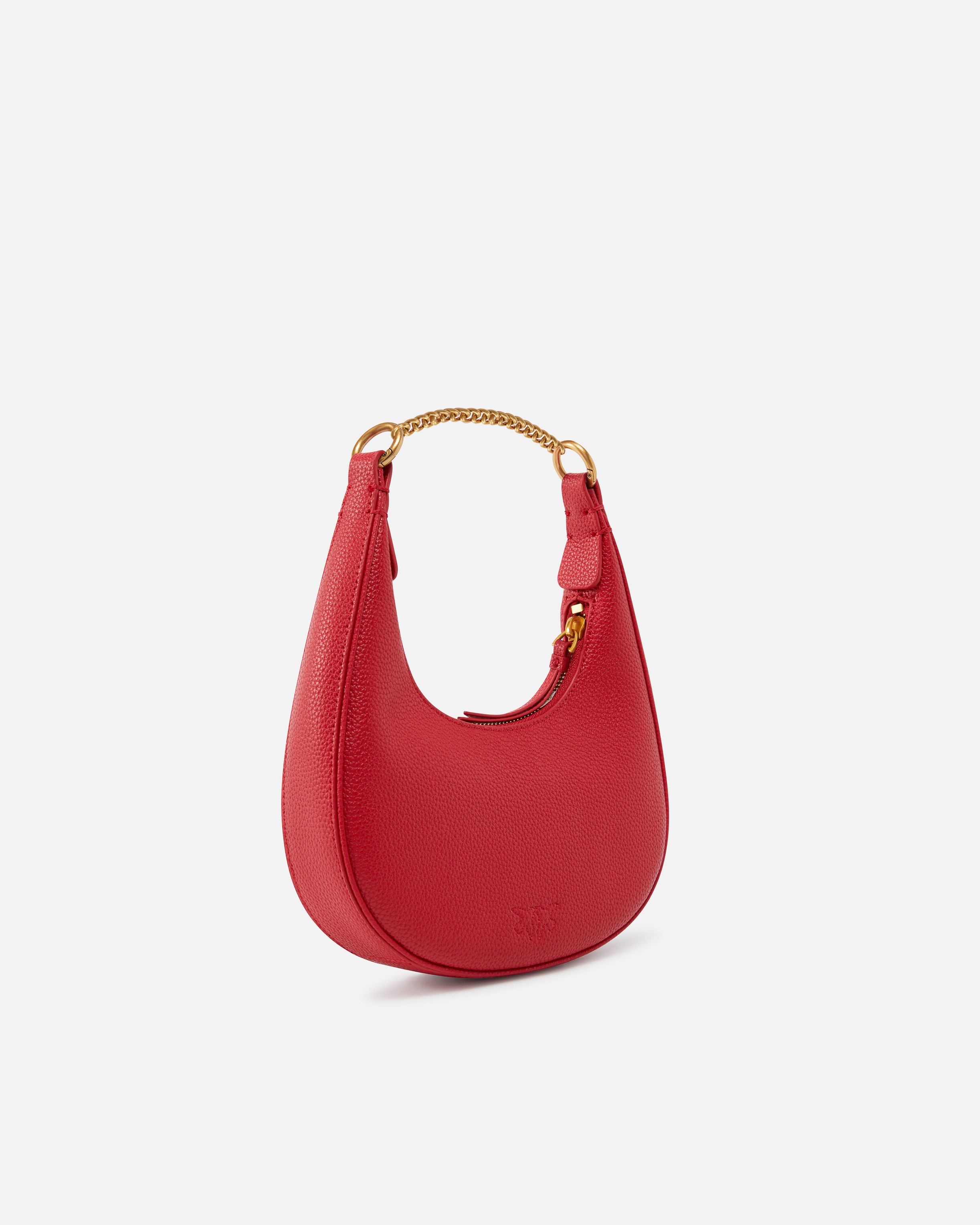 BRIOCHE BAG ROUNDED LEATHER SHOULDER BAG - 2