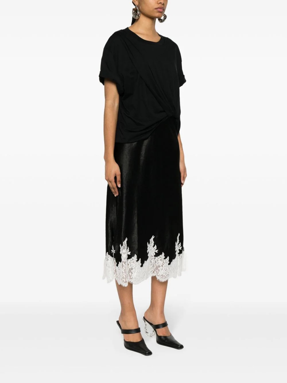 Draped T-Shirt Slip Combo Dress - 3