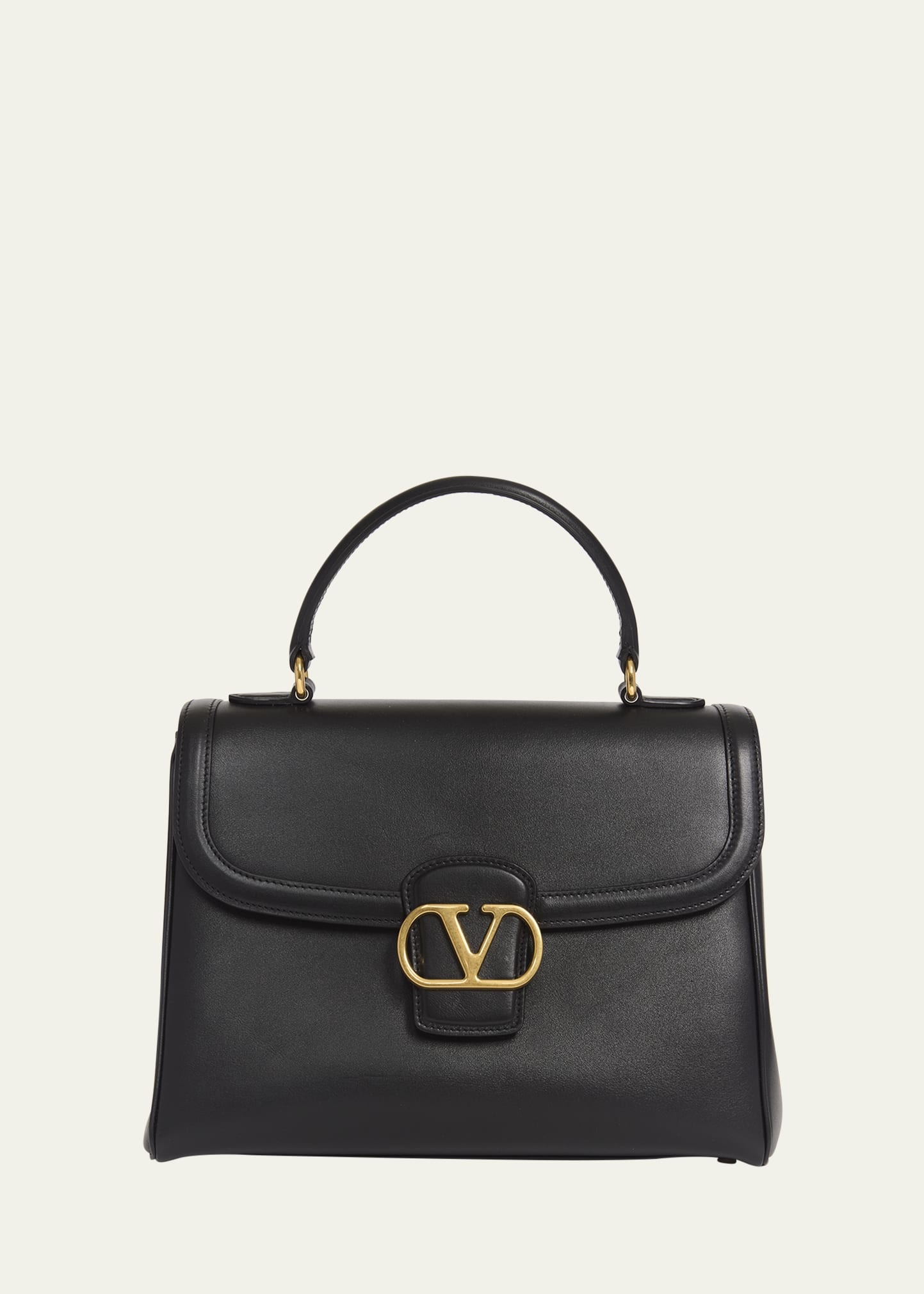 9 to 5 Flap Leather Top-Handle Bag - 1