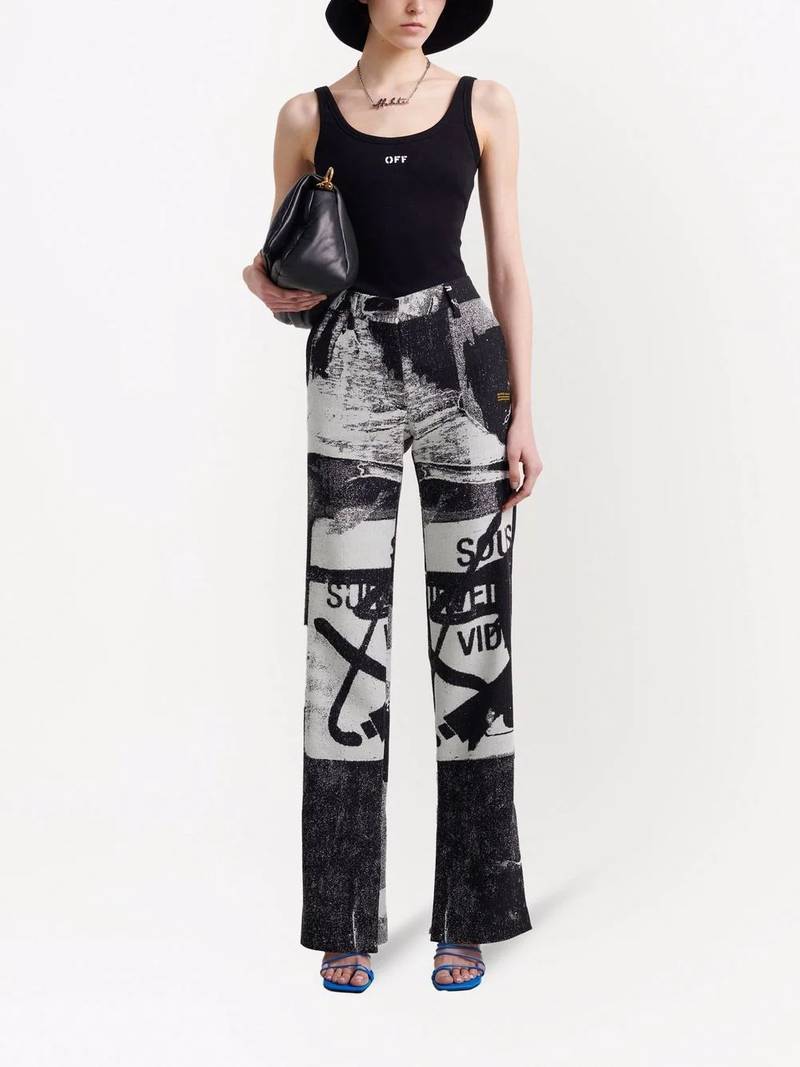 Off-White x Pablo Tomek double straight trousers outlook