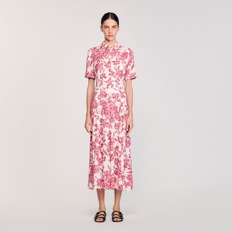 Sandro FLORAL PATTERNED MAXI DRESS outlook