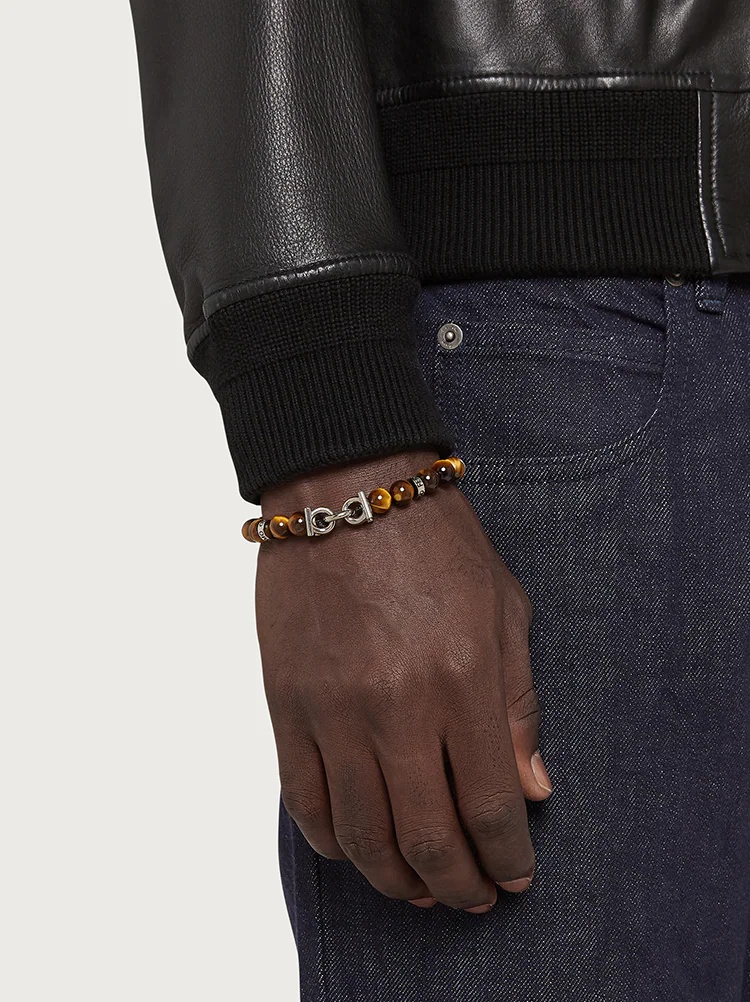 ELASTICATED BRACELET WITH GANCINI (L) - 3