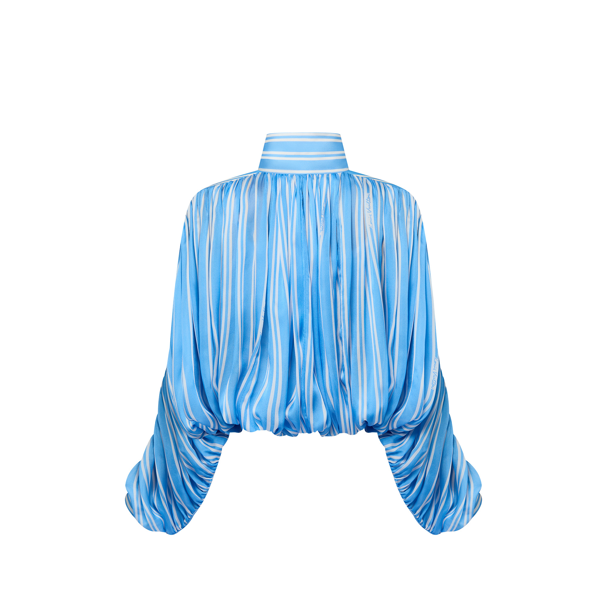 Double Stripe Gathered Blouse - 3