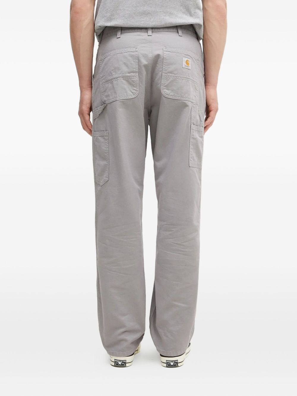 multiple-pockets straight-leg trousers - 3