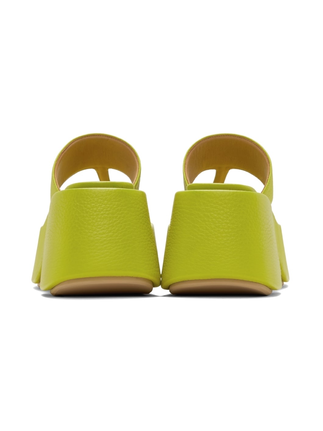 Green Zeppo Infradito Wedge Sandals - 2