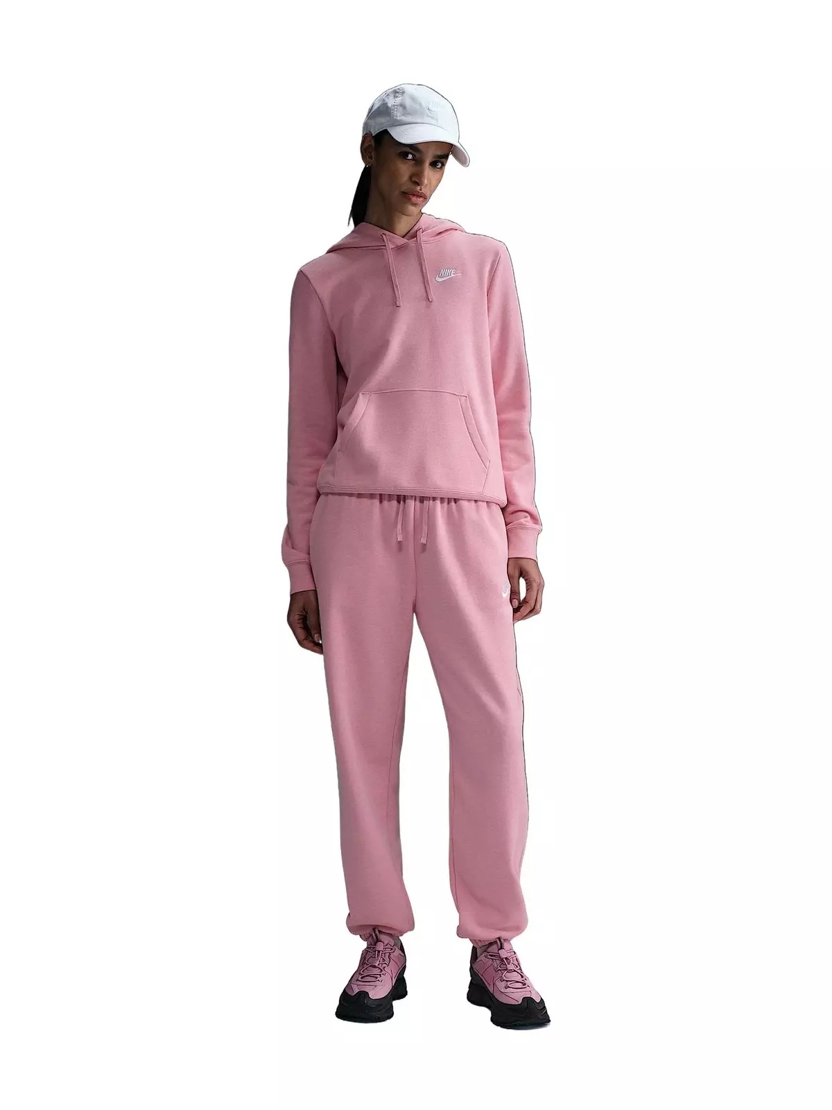 Women's Sportswear Club Fleece Pullover Hoodie - Pink - 5