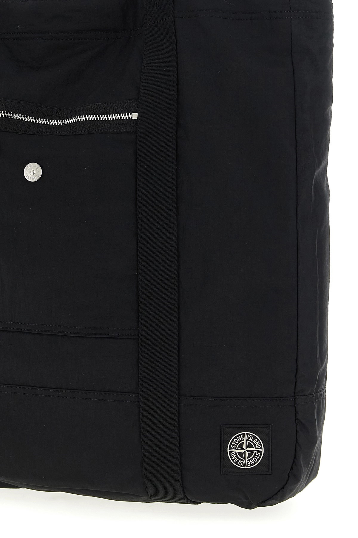 Logo patch shopping bag - 3