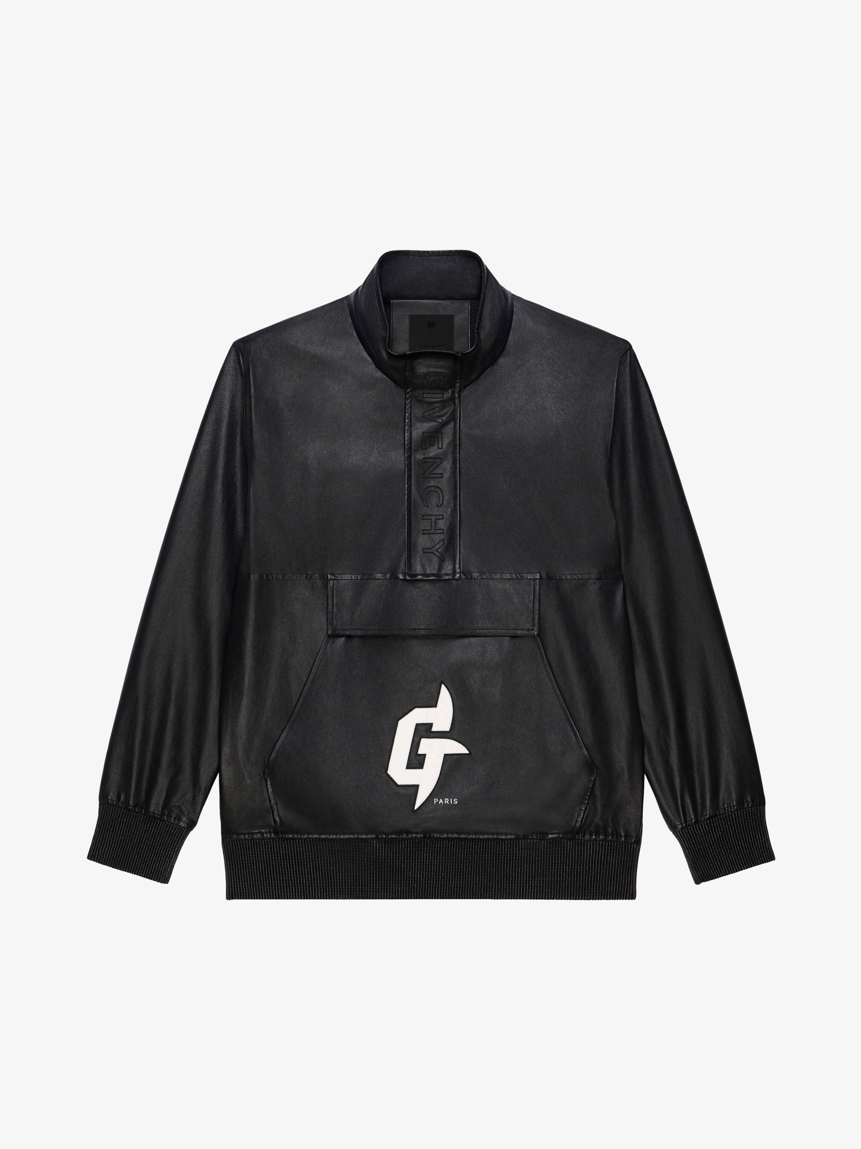 G RIDER WINDBREAKER IN LEATHER - 1