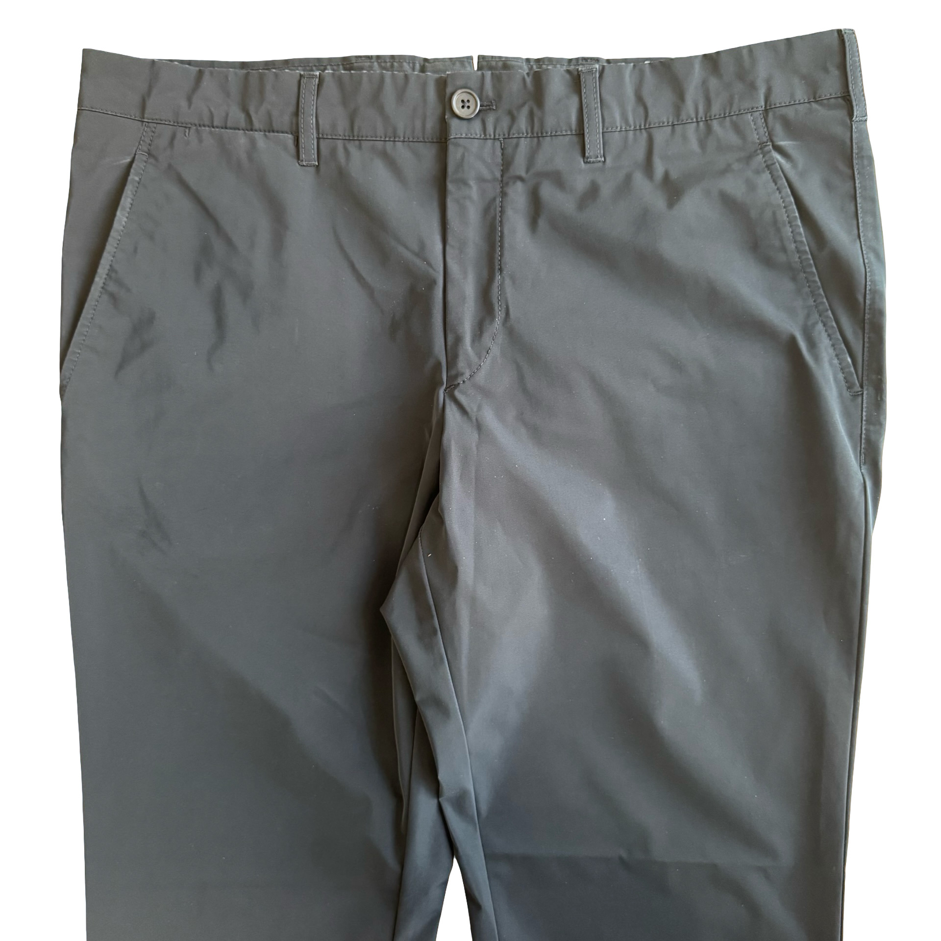 Prada Black Nylon Trousers SZ 52 - 2