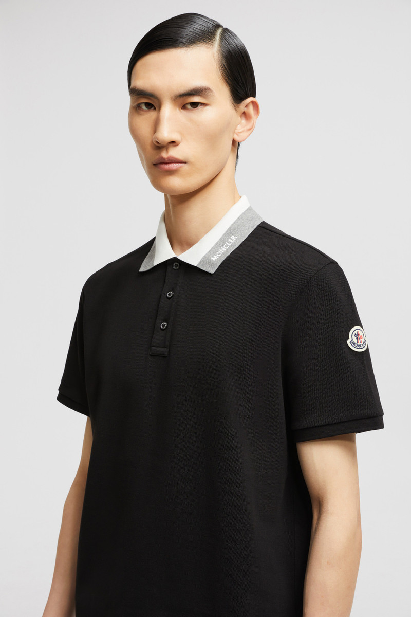Embroidered Logo Cotton Piquet Polo Shirt 4